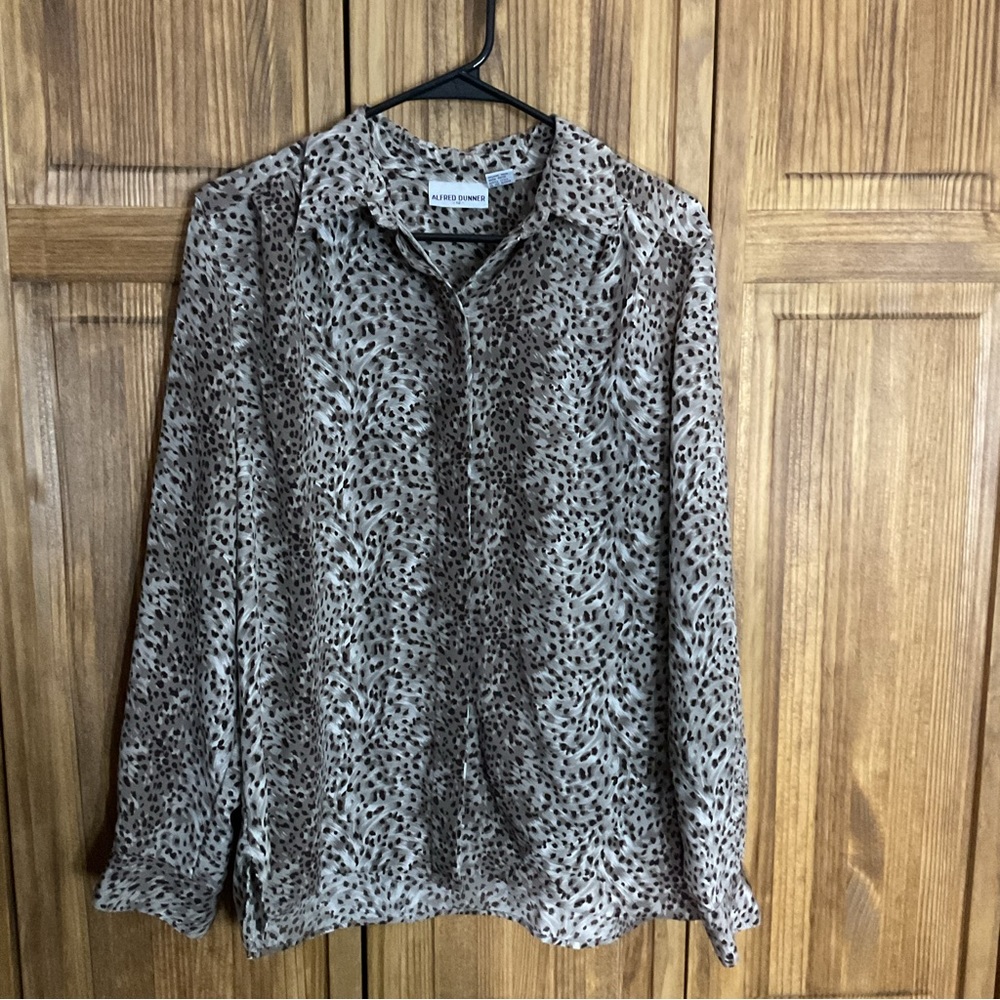 Alfred Dunner Cheetah Blouse